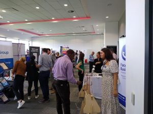 Exhibition-area-visitors-exhibitors-networking- Manchester-Biz-Fair-2022
