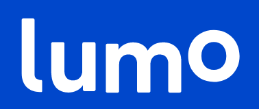 Lumo-white-text-on-blue-background